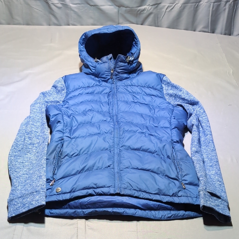 Outdoor Research Womens Blue Ski Snow Jacket Stretch Arms Puff Size S